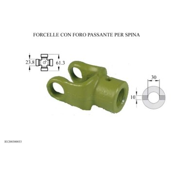 FORCELLA T/2 C/FORO PASS X...