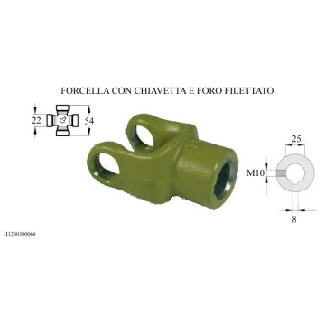 FORCELLA T/1 D.25 FORO FIL....