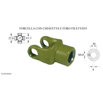 FORCELLA T/2 D.30 FORO FIL....