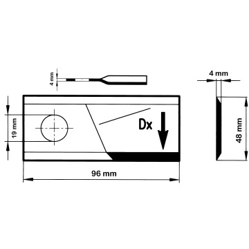 LAMA DX 96X48X4 F 19 KRONE...