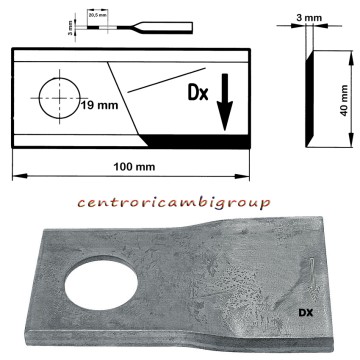 LAMA DX 100X40X3 B.C.S.CONF...