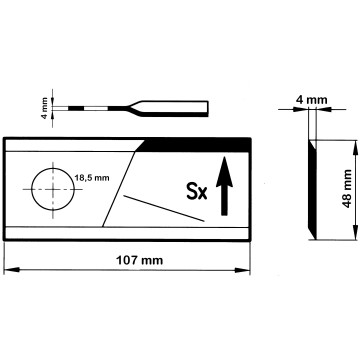 LAMA SX 107X48X4 18.5 VICON...