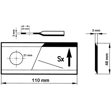 LAMA SX 110X49X3 F 21 COMER...