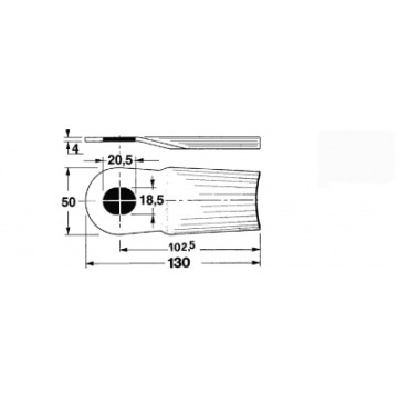 LAMA CURVA 130 F-18.5X20...